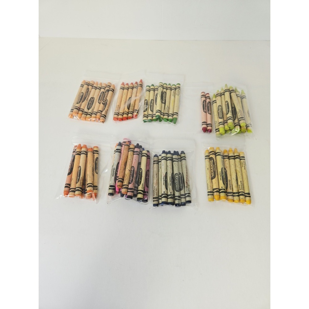 Crayola Crayons large lot of retired colors Dandellion yellow green orange 78